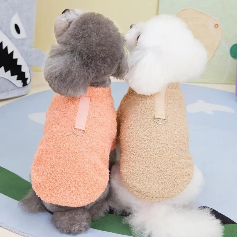 Winter Dog Sweater Warm Plush Dog Clothes for Small Medium Dogs Cats Soft Puppy Coat Jacket Chihuahua Teddy Costums Dog Supplies Pi-Mart
