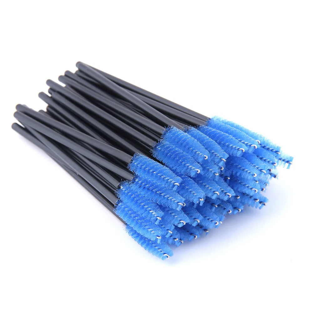 5/50Pcs Black Lashes Brush Cosmetics False Eyelashes Supplies Reusable Makeup Brushes Eyebrow Brush Mascara Wands Make Up Tools Pi-Mart