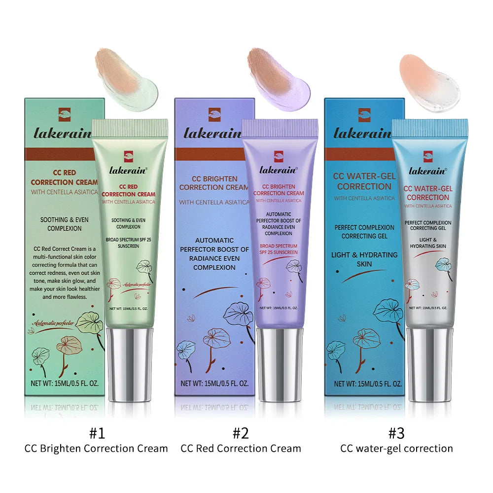 CC Cream Color Changing Liquid Foundation Centella Korean High Coverage Foundation Foundation Cream for Face Base Makeup Tri Light Beauty