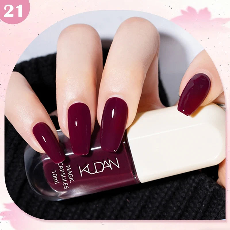 10ml Water-Based Peel Off Nail Polish 40 Colors Long Lasting Quick Drying No Need of Lamp to Cure Nail Supplies Manicure Nails Tri Light Beauty