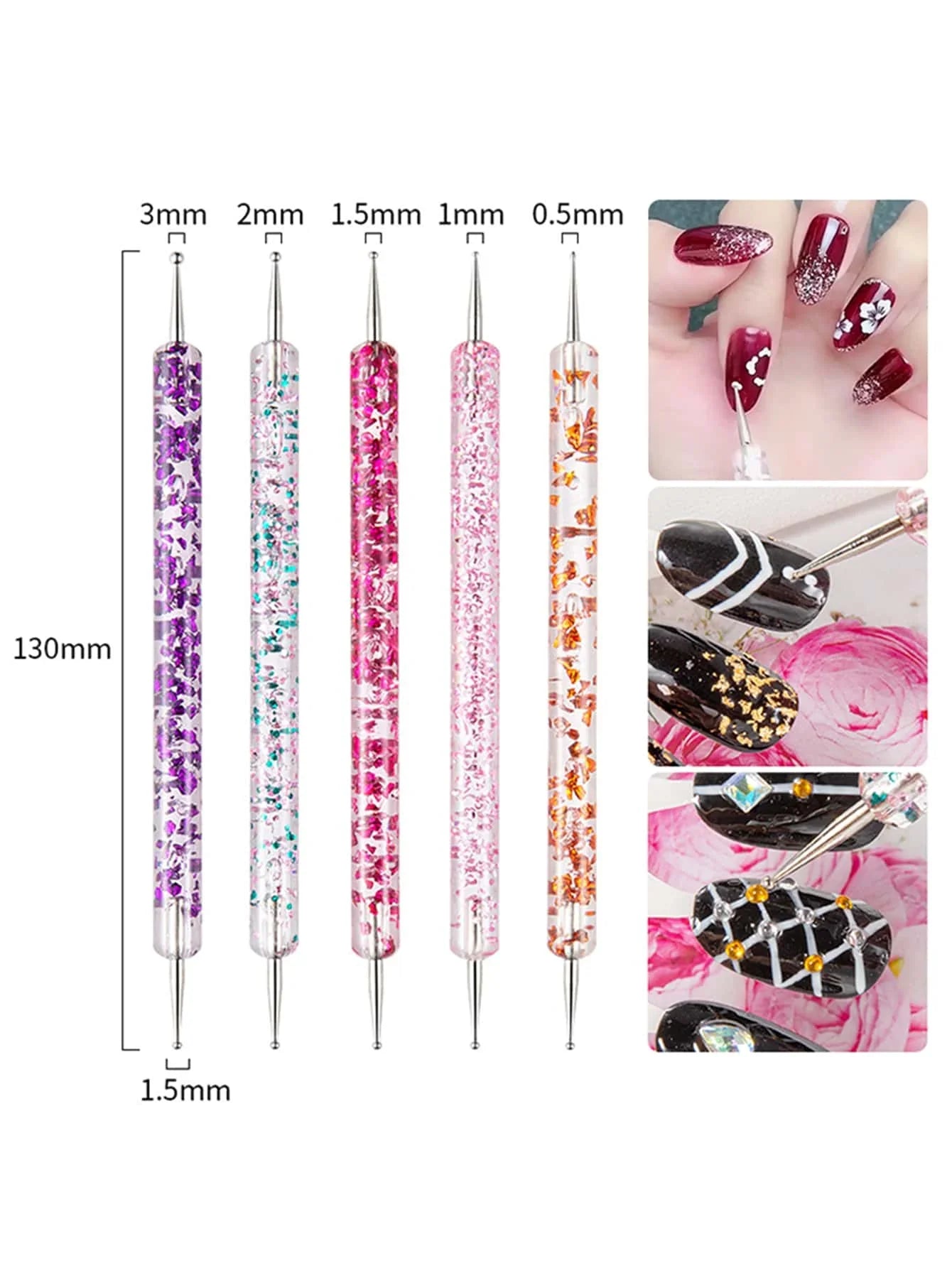 20Pcs Black Nail Art Brush Set Nail Gel Polish Painting Brush Drawing Pen Uv Gel Polish Nail Liner Brush And Nail Dotting Pen For Gel Polish Diy Manicure Salon At Home Tri Light Beauty