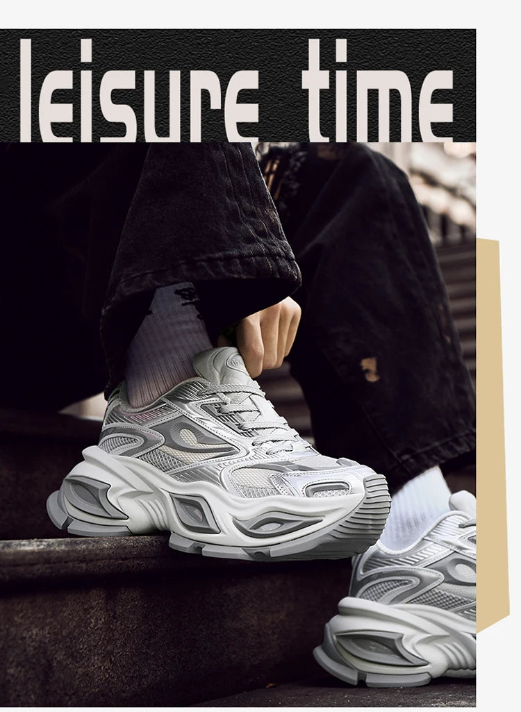 Men's Breathable Casual Sneakers Luxury Trainer Fashion Loafers Running Shoes - Comfortable Race Shoes for Male Pi-Mart