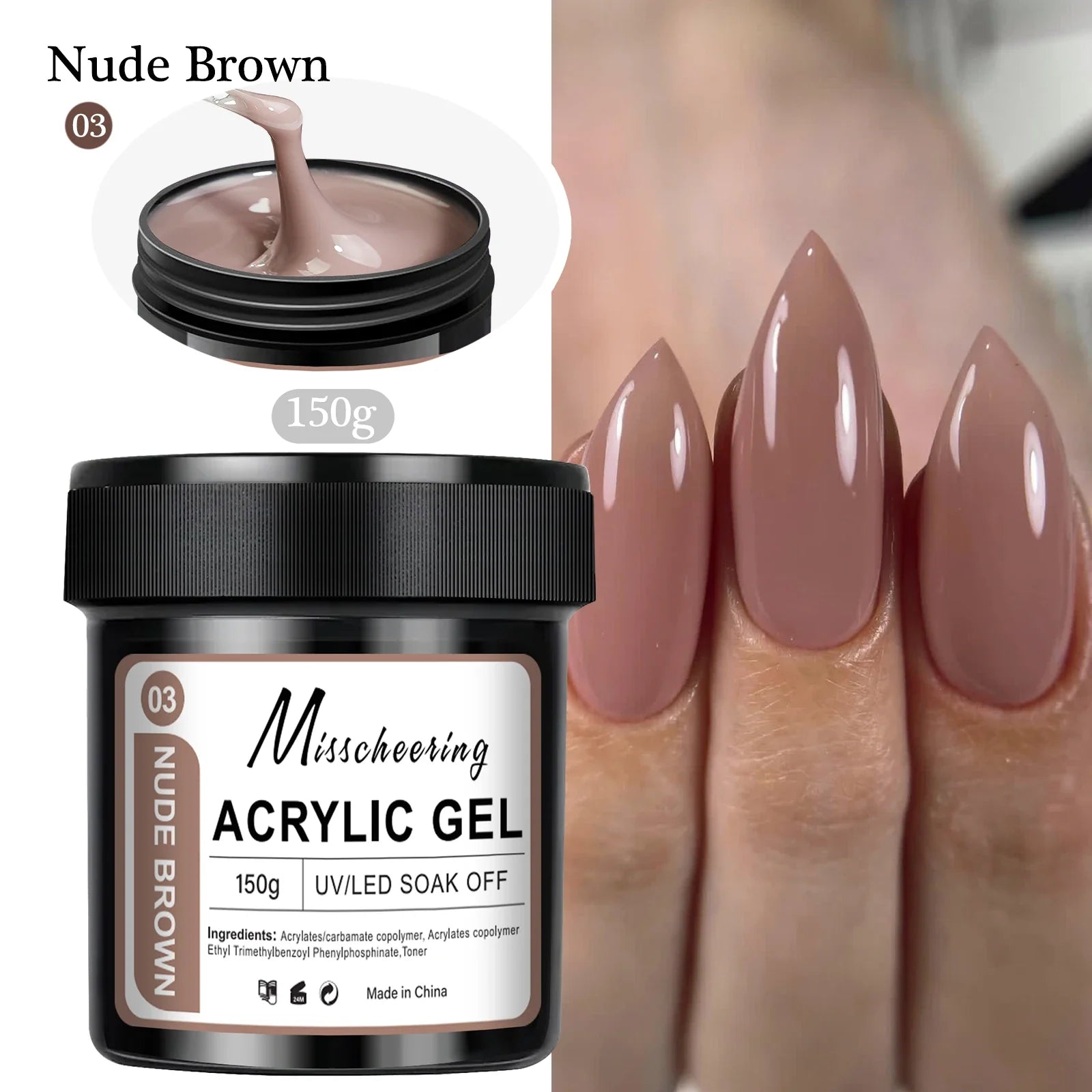 150g Transparent Nail Extension Gel Jelly White Light Pink Acrylic Nail Art UV LED Gel Semi Permanent Varnish Extension Tool Tri Light Beauty