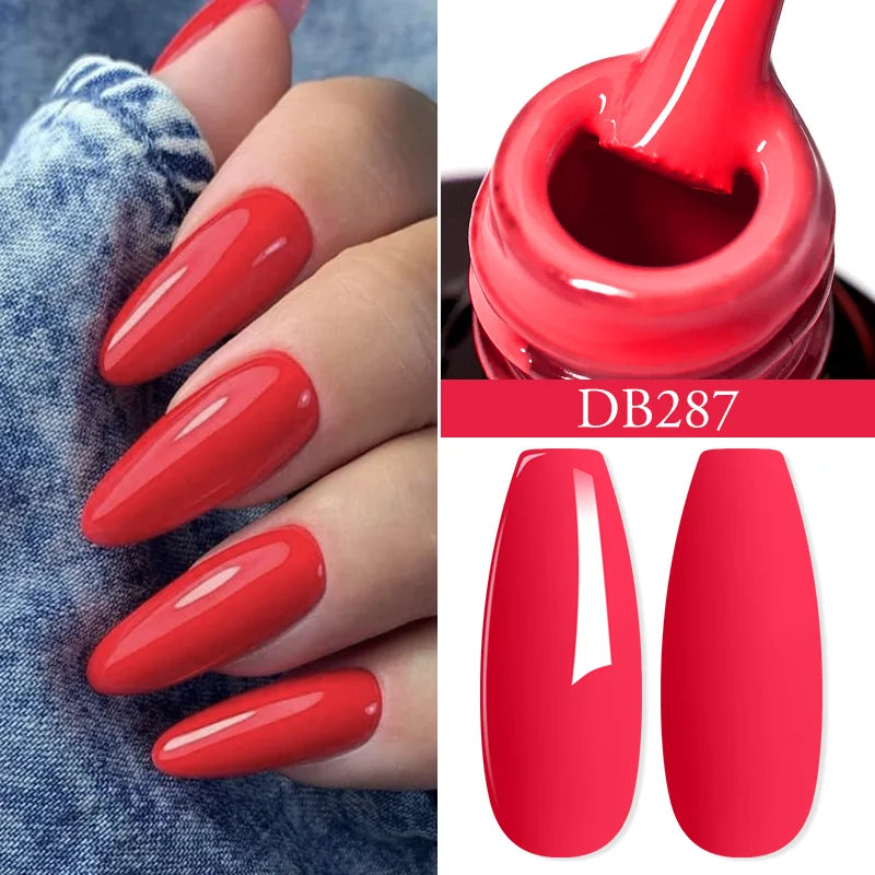 Mtssii 6ML Chocolate Color Gel Nail Polish Brown Semi Permanent UV Gel Autumn Winter Popular Soak Off Nail Art Gel Varnishes Tri Light Beauty