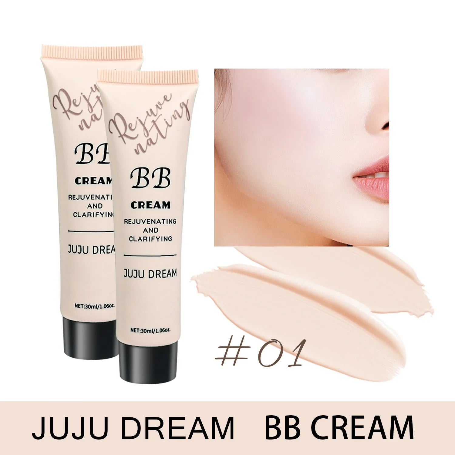 BB cream, isolation cream, liquid foundation, moisturizing, oil control, long-lasting makeup, milk, dry skin, and no powder LadyShow.Store