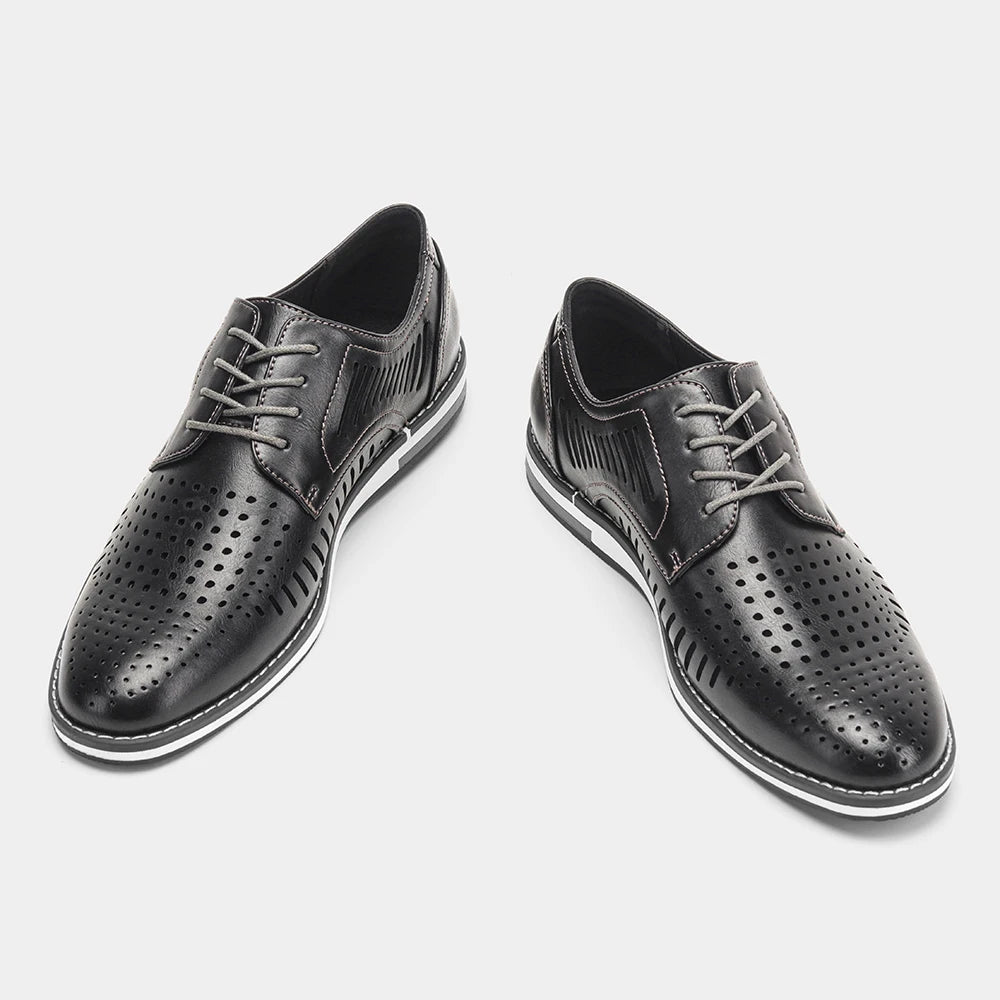 Leather loafer men fashion comfortable 2024 brand casual shoes men Pi-Mart