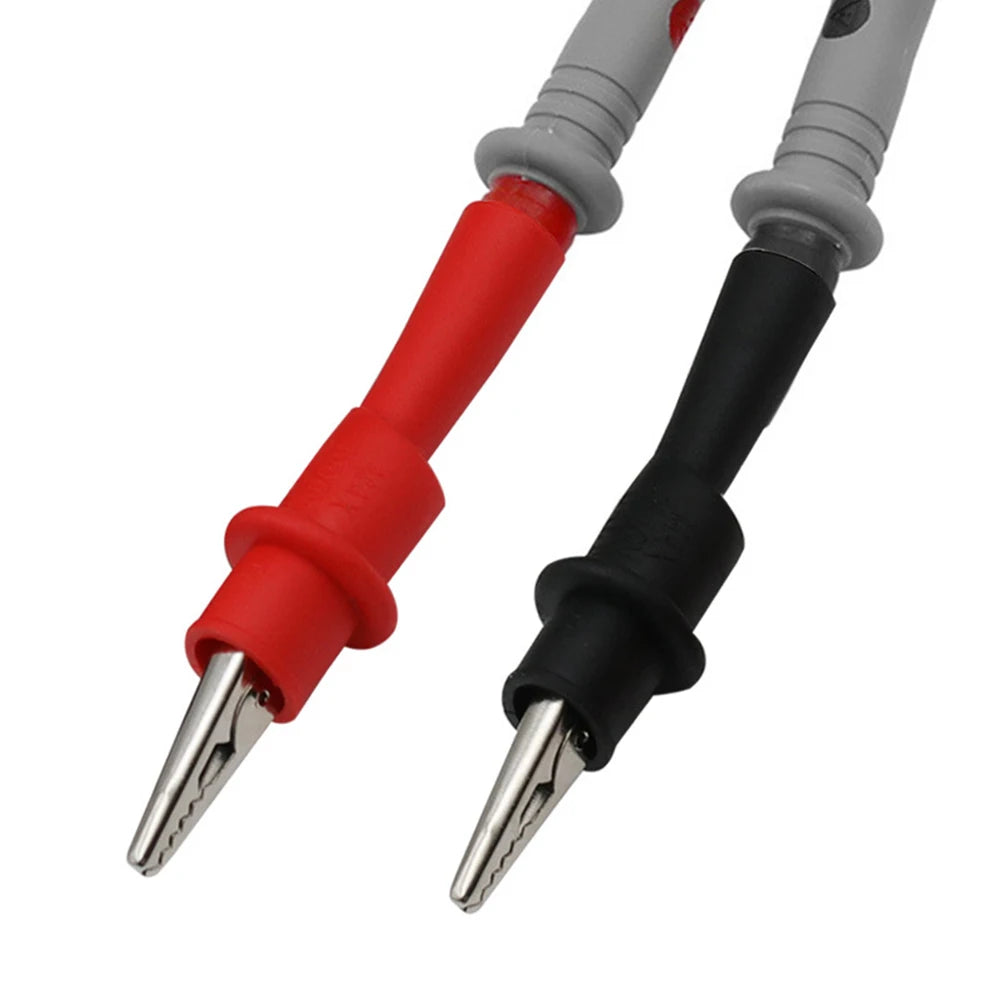 2pcs Red+Black Wire Tips Test Clip Clamp For Multi-Meter Tester AC DC 10A 1000V Multimeter Tool Accessories Pi-Mart
