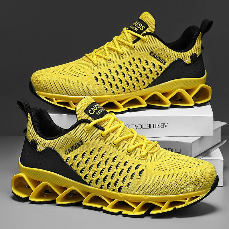 Casual Sneakers Mens Shock-absorb Running Shoes Lightweight Breathable Sports Shoes for Men 2026 New Trendy Gym Trainers for Man Pi-Mart