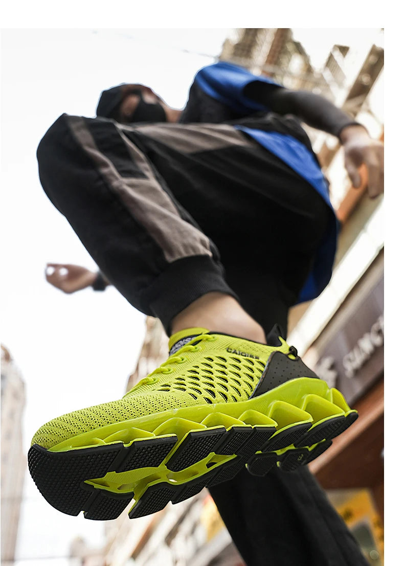 Casual Sneakers Mens Shock-absorb Running Shoes Lightweight Breathable Sports Shoes for Men 2026 New Trendy Gym Trainers for Man Pi-Mart