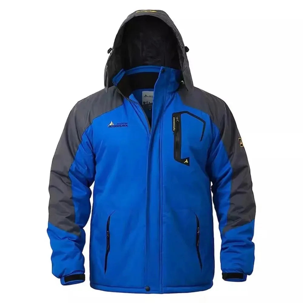 Men's Winter Parkas Outdoor Jacket Thicken Fleece Warm Waterproof Windbreaker Ski Jackets Climb Men Thick Coat Hot Sale Pi-Mart