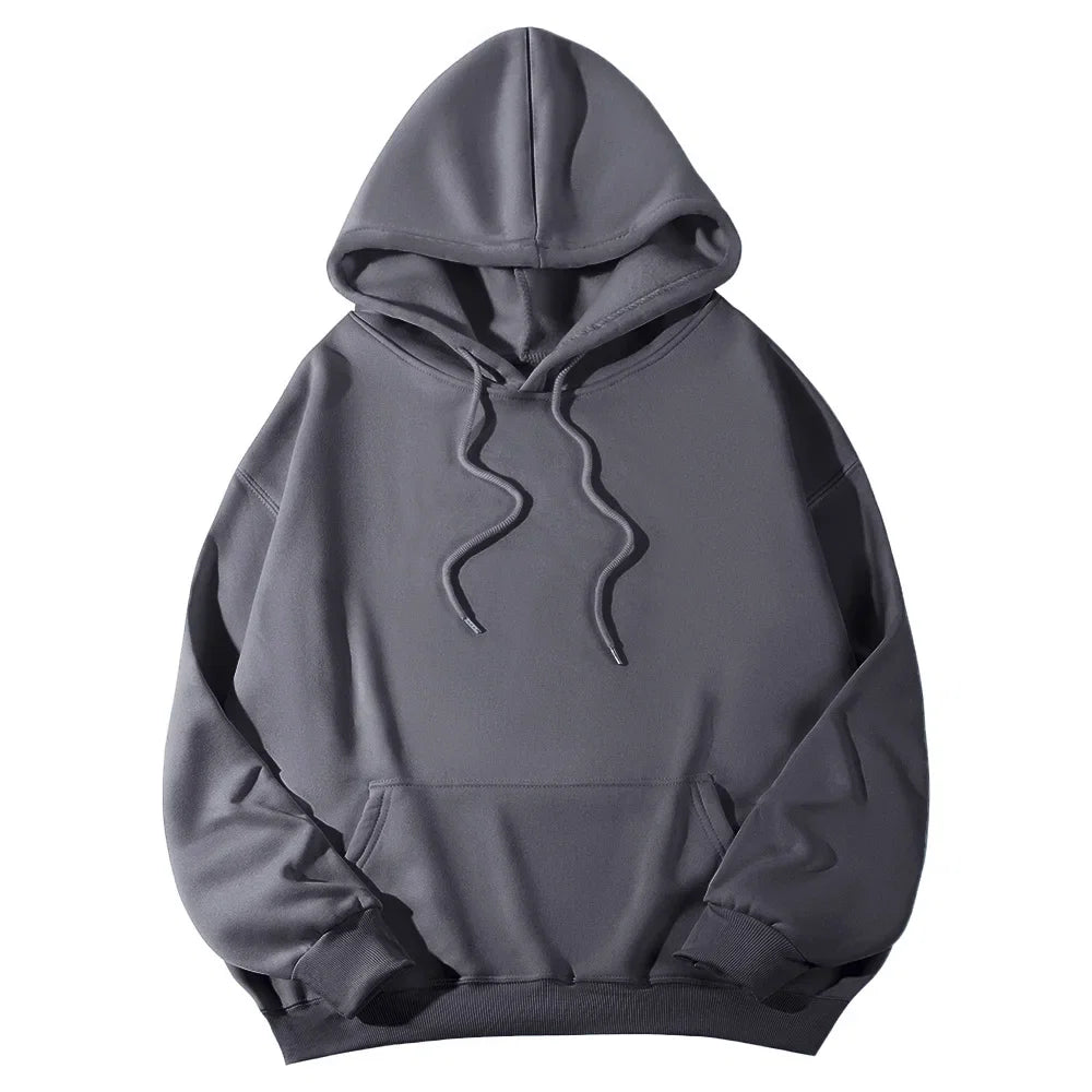 Women's Hoodies Pullover Spring Autumn Casual Hoodie 2026 Sweatshirts Solid Color Hoodies Oversize Black Sweatshirt Women Top LadyShow.Store