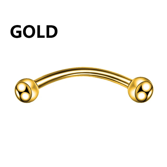 1PC metal Horseshoe Fake Nose Ring C Clip Septum Lip stainless steel Real Piercing Nose Rings Hoop For Women Men Jewelry Pi-Mart