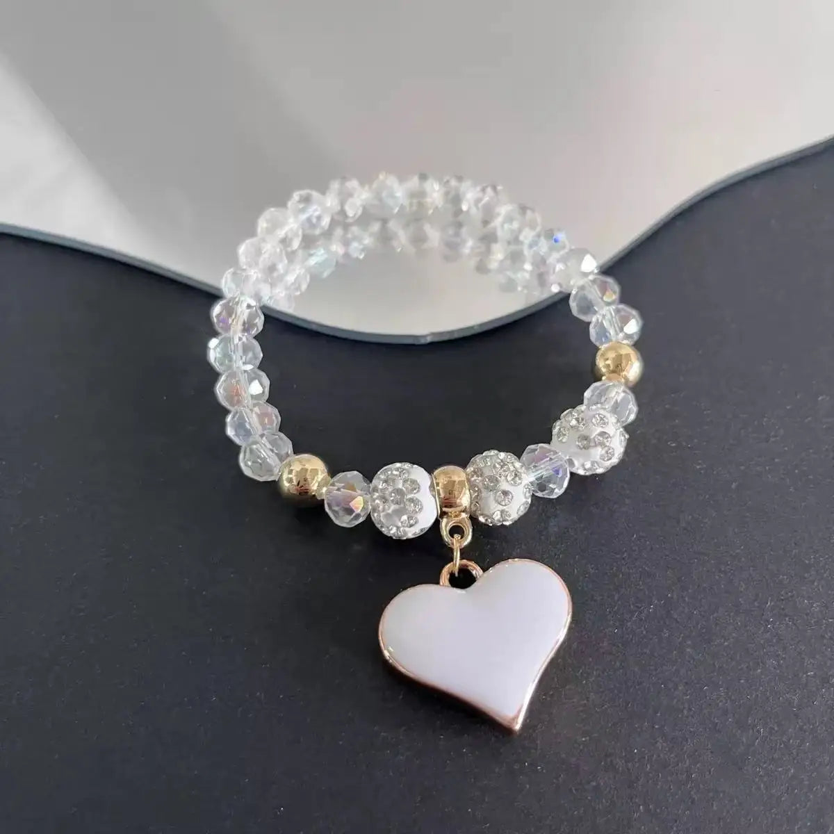 Luxury Love Gold Hotan Jade Lady Bracelet, Leaf Love Double Layer Girl Bracelet Jewelry Gifts Pi-Mart