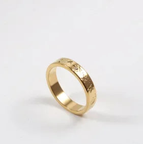 Stainless Steel Ring for Women Inlaid Zircon Rings Waterproof Romantic Fashion Jewelry Pi-Mart