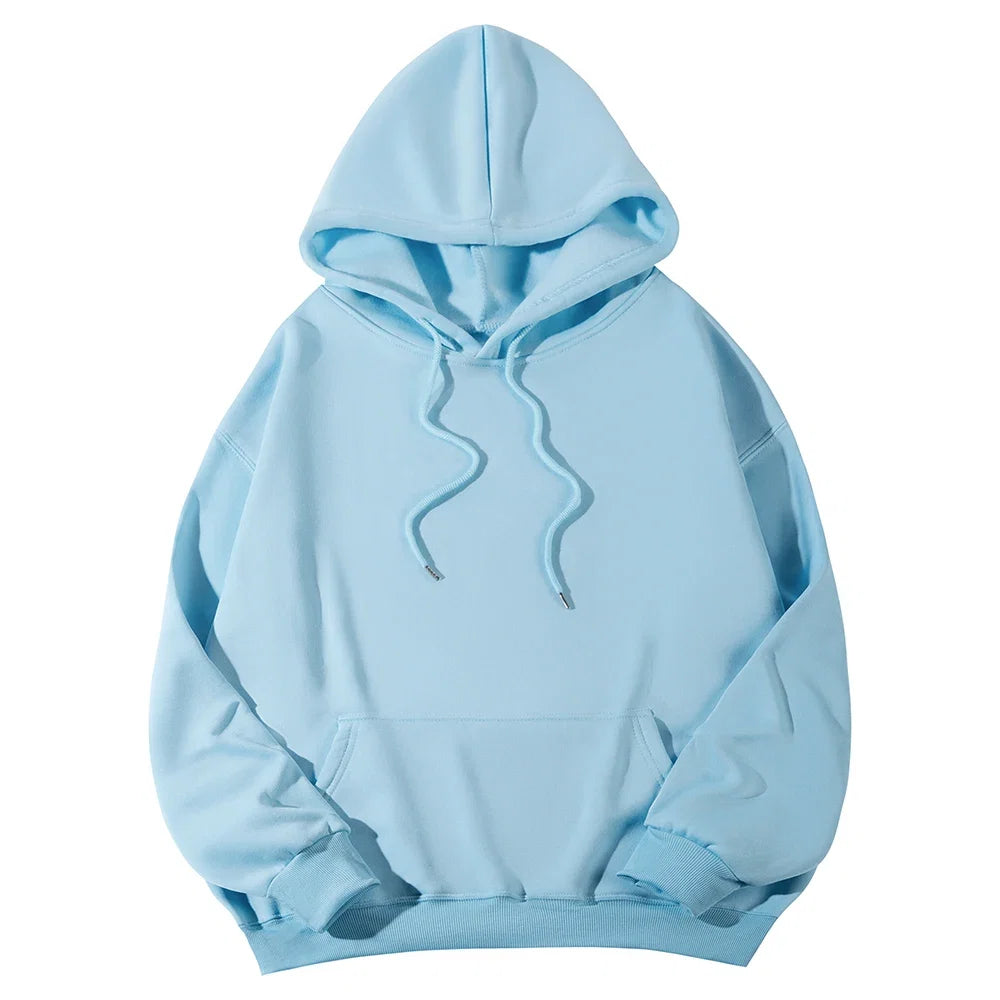 Women's Hoodies Pullover Spring Autumn Casual Hoodie 2026 Sweatshirts Solid Color Hoodies Oversize Black Sweatshirt Women Top LadyShow.Store