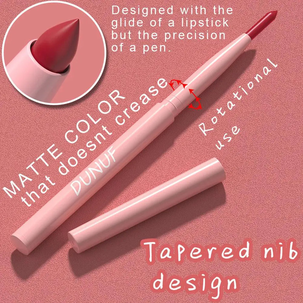 6Pcs Velvet Matte Lip Liner Pencil Set High Pigment Smooth Silky Texture Easy to Color & Define Lip Contours Daily Lip Makeup Pi-Mart