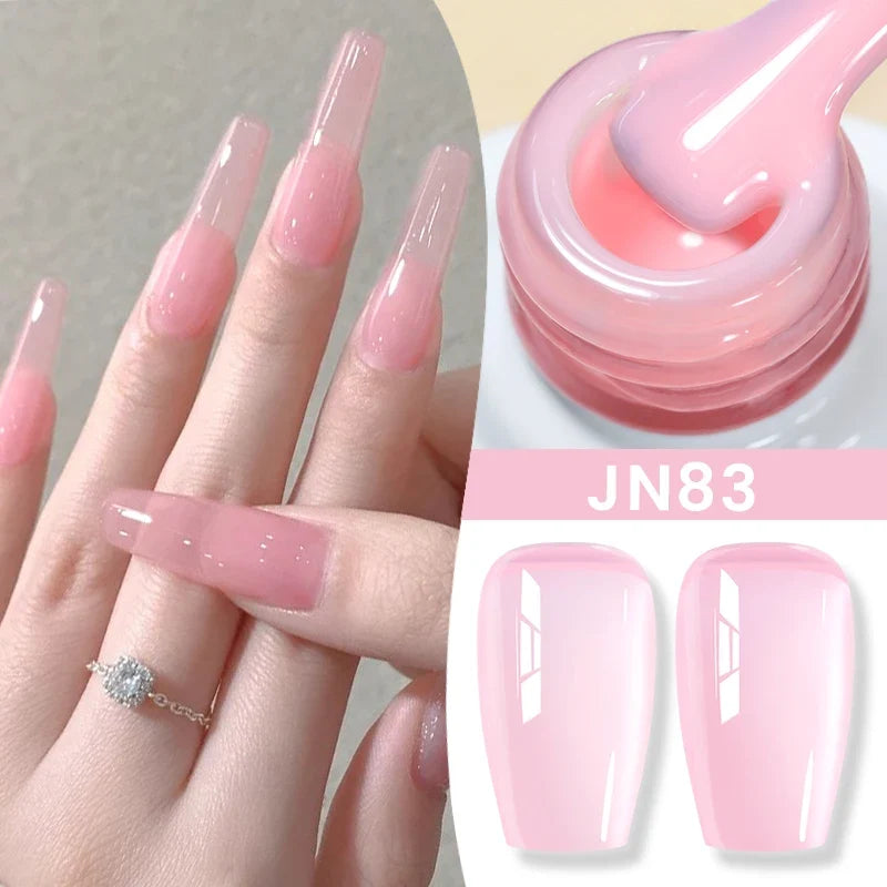 BORN PRETTY 83 Colors 10ml Jelly Nude Gel Nail Polish Autumn Amber Semi Transparent Manicure Soak off UV LED Nails Gel Varnish Tri Light Beauty