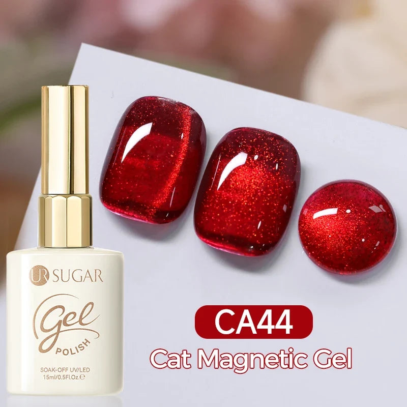 UR SUGAR 15ml Cat Magnetic Gel Nail Polish 30 Colors Semi Permanent Magnetic Gel UV/LED Soak Off Painting Vanrish Design Tri Light Beauty
