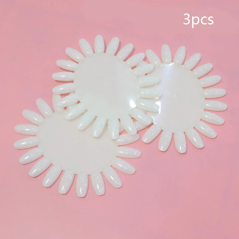 80/50/20pcs Nail Display Sticks Nail Swatch False Nail Tips Nail Gel Polish Practice Clear Display Board for Nail Art Tools Tri Light Beauty