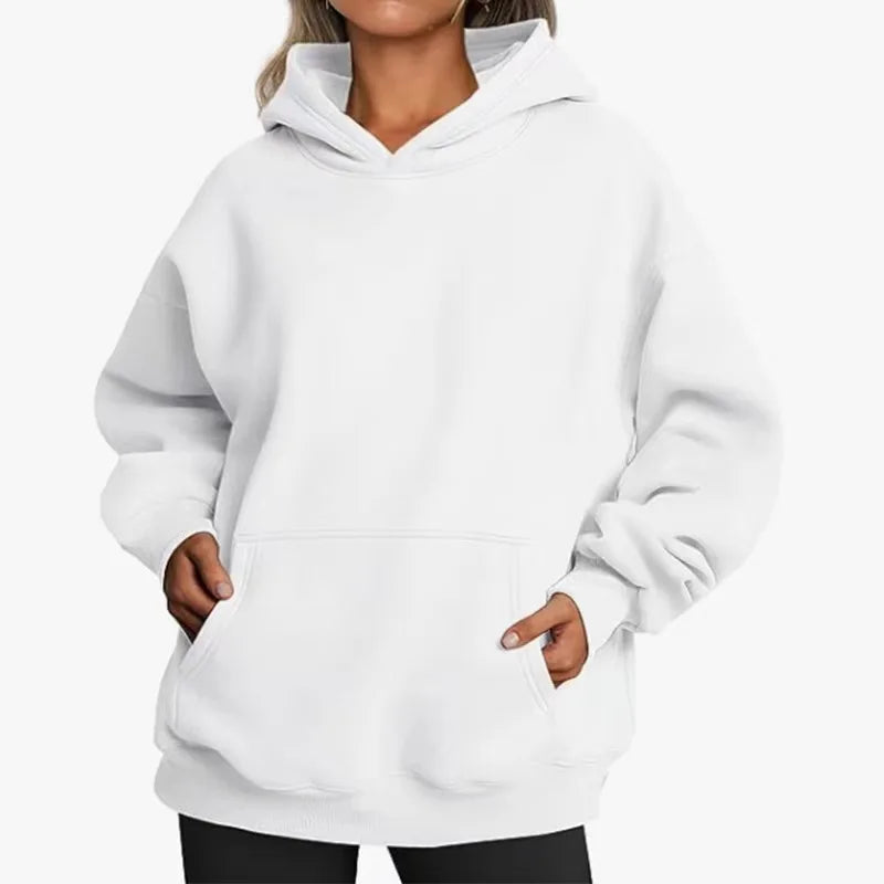 New Women Casual Hoodies Men and Women Fleece Warm Hoodies Spring Autumn Pullovers Fashion Multiple Colour Oversized Sweatshirts Pi-Mart