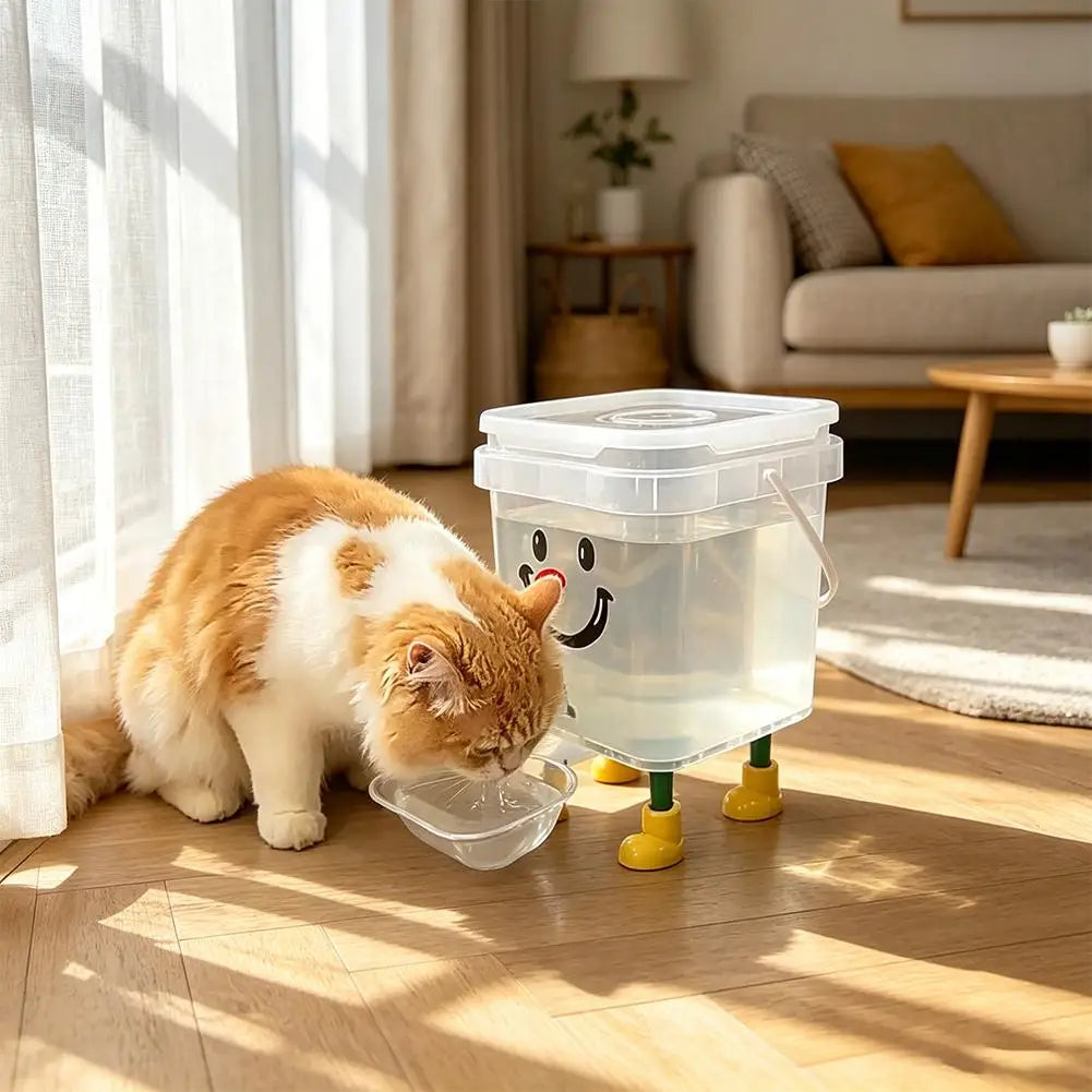 Pet Water Fountain Automatic Gravity Water Dispenser 3L Large Capacity Water Bowl for Cats Dogs Wireless Pet Drinker Pi-Mart