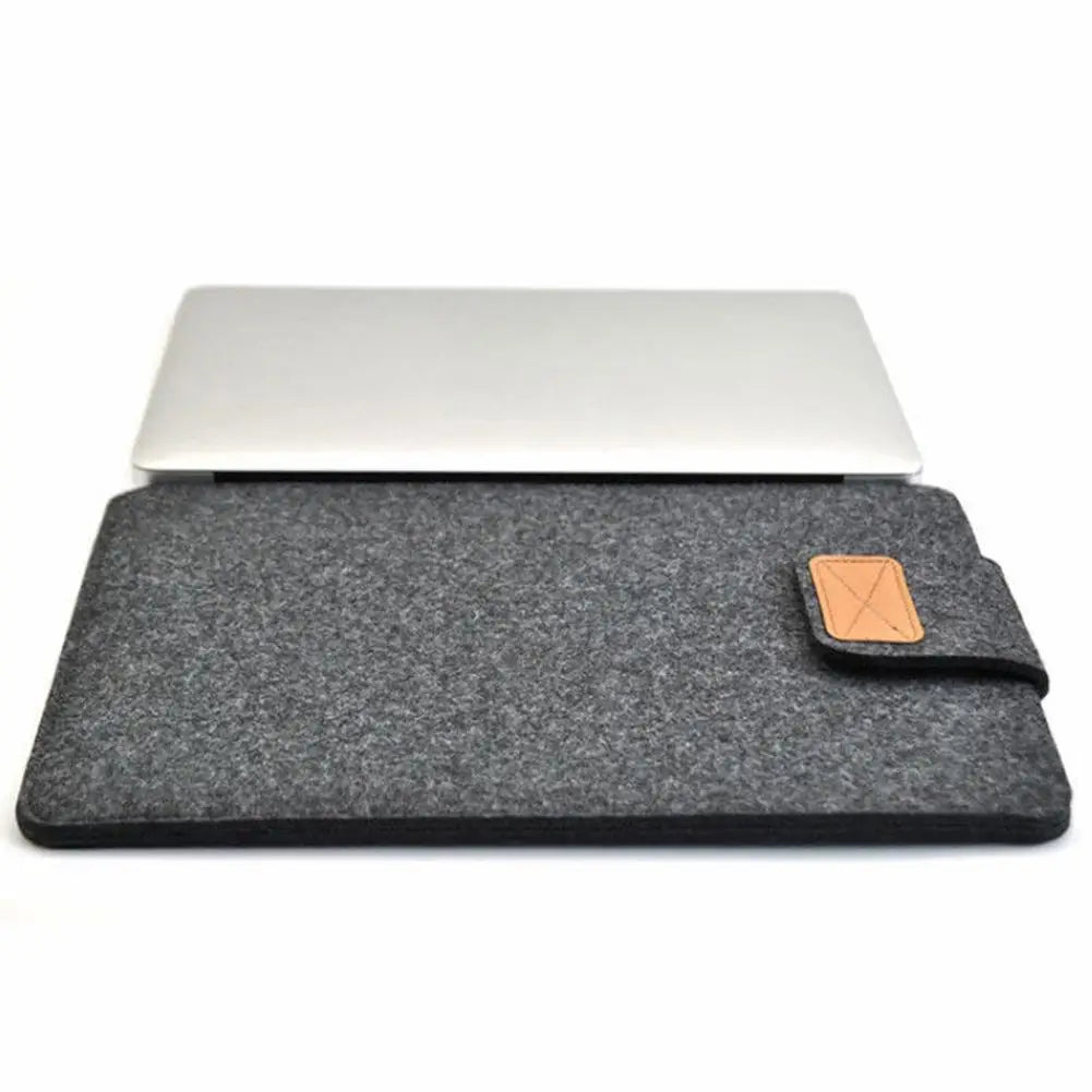 Solid Color Felt Sleeve Tablet Storage Bag Slim Cover Case for MacBooks Air pro 13 Inch Pi-Mart
