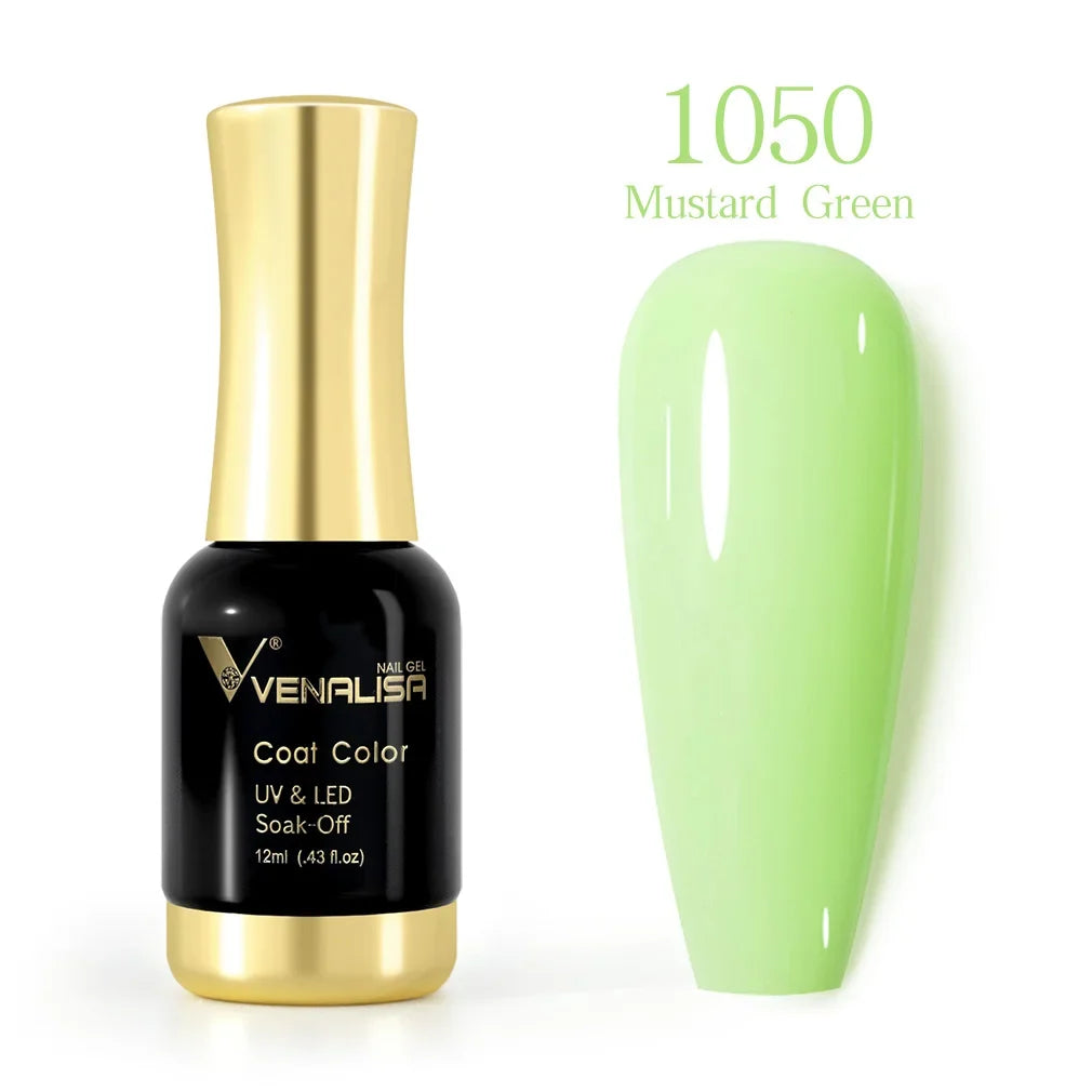 VENALISA Nail Gel Varnish TPO FREE Soak Off UV LED Organic Odorless Enamels Nail Art Colors 12ml 120Colors UV Gel Nail Polish Tri Light Beauty
