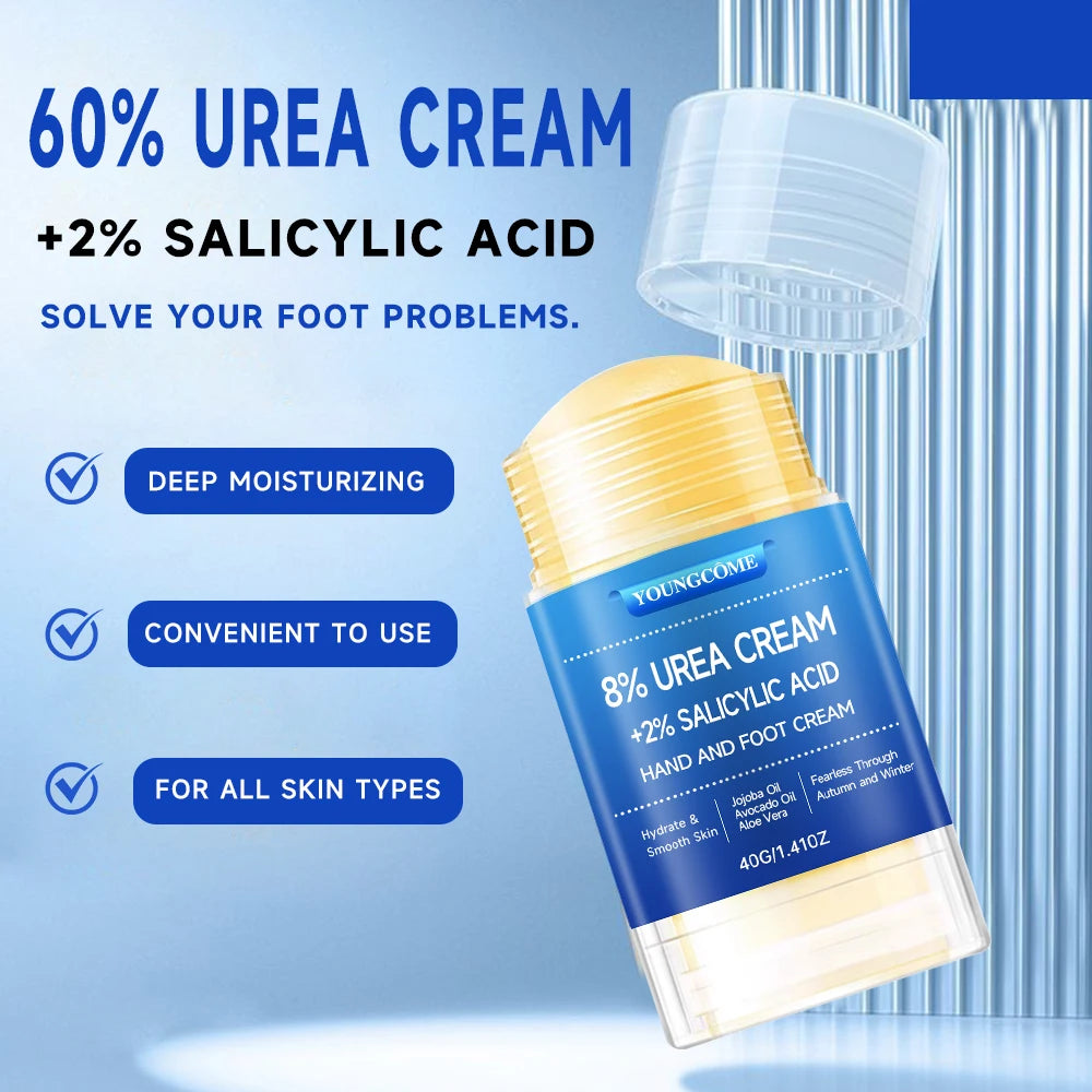 8% Yoicream Foot Plus 2% Salicylic Acid Foot Cream and Hand Cream Maximum Strength Hyaluronic Acid, Tea Tree Included Pi-Mart