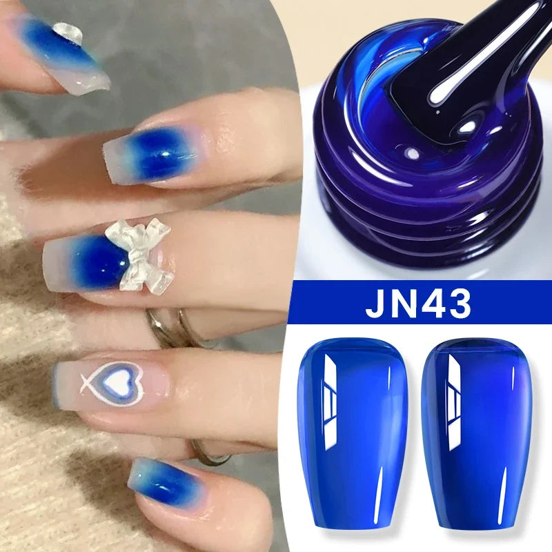 BORN PRETTY 83 Colors 10ml Jelly Nude Gel Nail Polish Autumn Amber Semi Transparent Manicure Soak off UV LED Nails Gel Varnish Tri Light Beauty