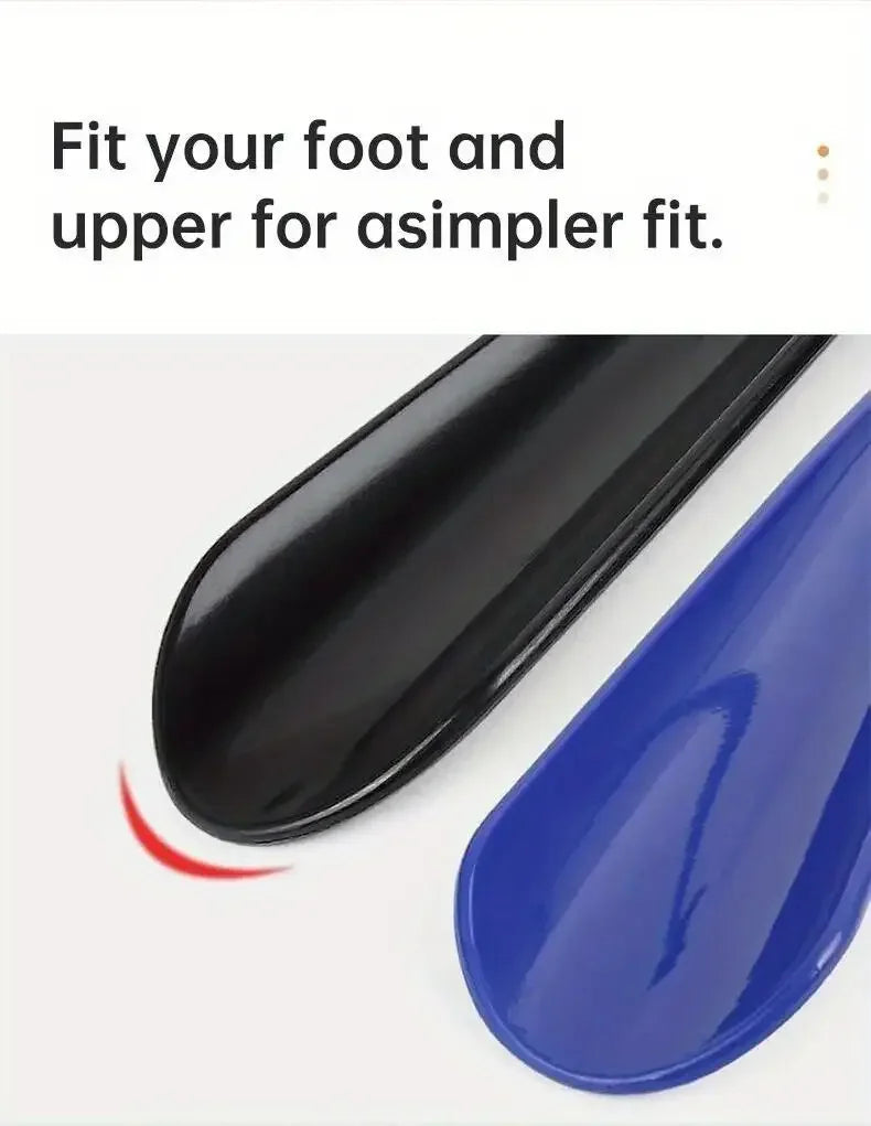 1pc Extra long flexible plastic shoe horns do not require bending durable shoe spoons for pregnant women wearing shoe assistants Pi-Mart