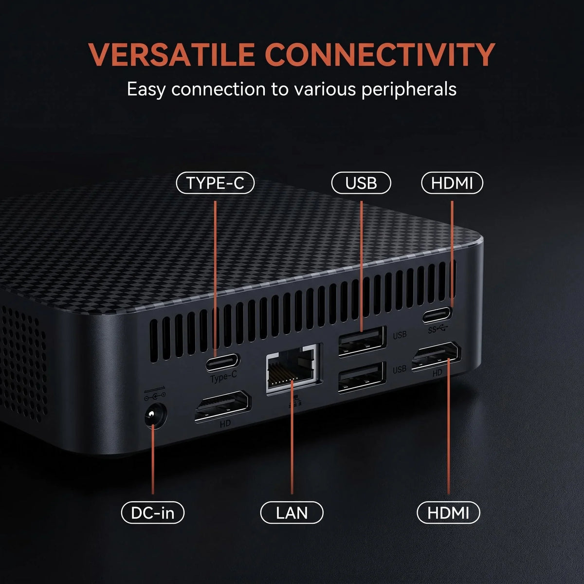 Compact Mini Gaming PC Intel i9 10980HK 16GB 32GB RAM 1TB 2TB SSD 4K HD Home Office Desktop Device Pi-Mart