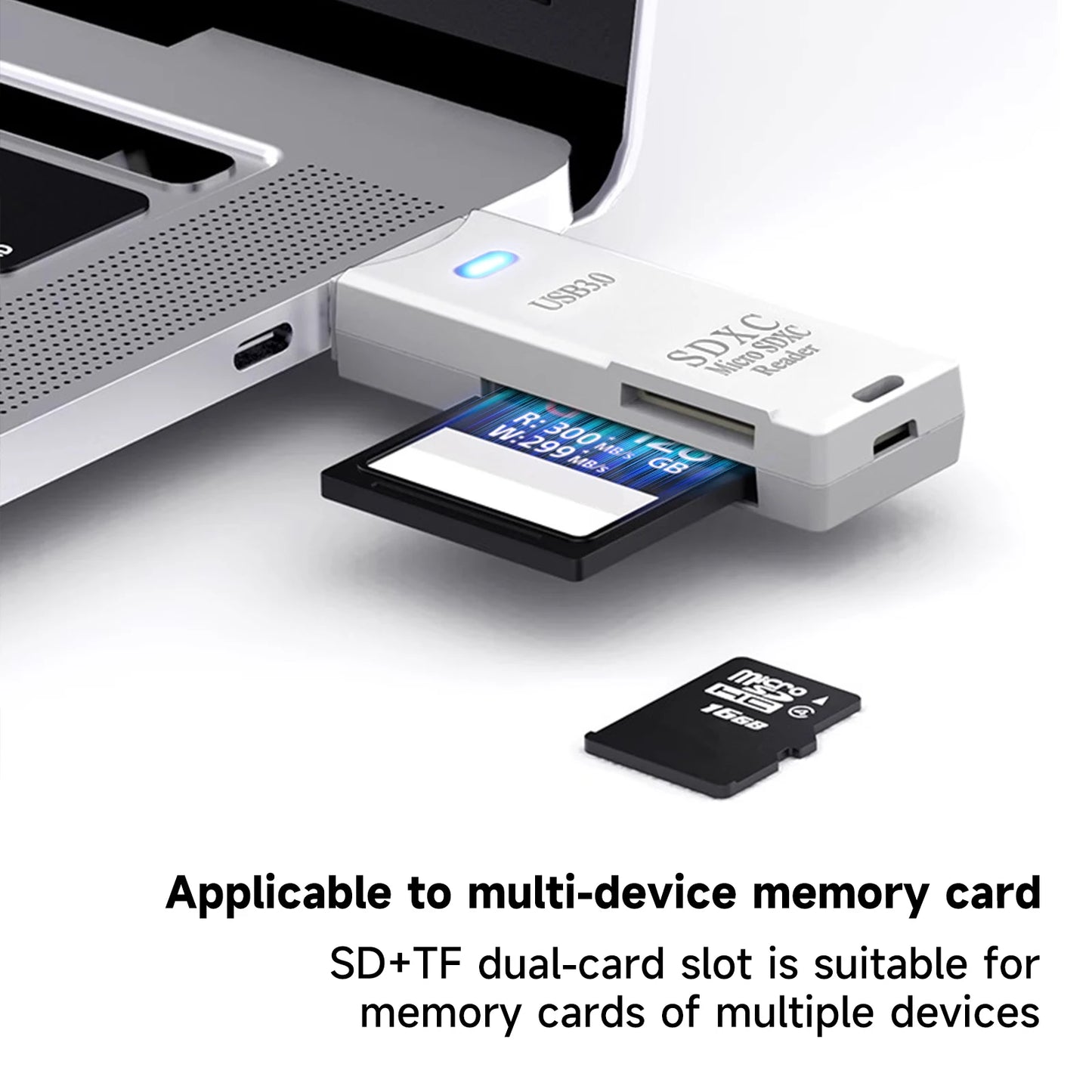2 in 1 USB 3.0 Card Reader Micro TF sd card Reader usb adapter High Speed Cardreader TF Memory card For PC Laptop Accessories Pi-Mart