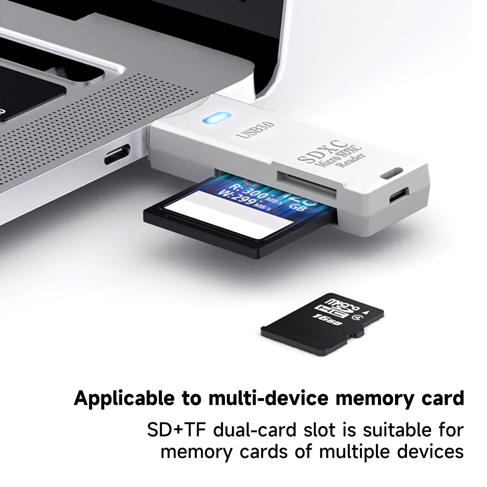 2 in 1 USB 3.0 Card Reader Micro TF sd card Reader usb adapter High Speed Cardreader TF Memory card For PC Laptop Accessories Pi-Mart