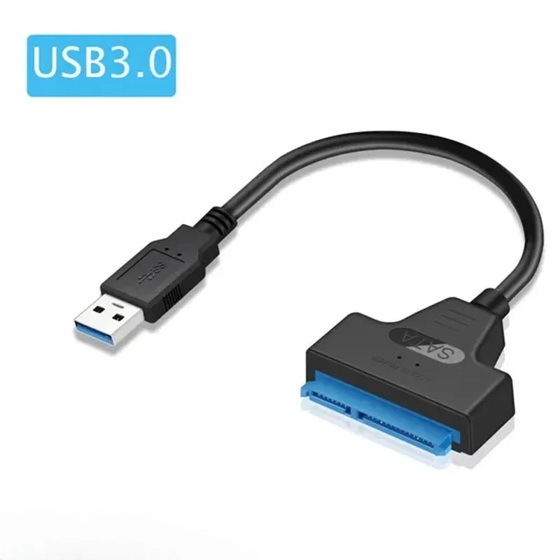 SATA to USB 3.0 / 2.0 Cable Up to 6 Gbps for 2.5 Inch External HDD SSD Hard Drive SATA 3 22 Pin Adapter USB 3.0 to Sata III Cord Pi-Mart