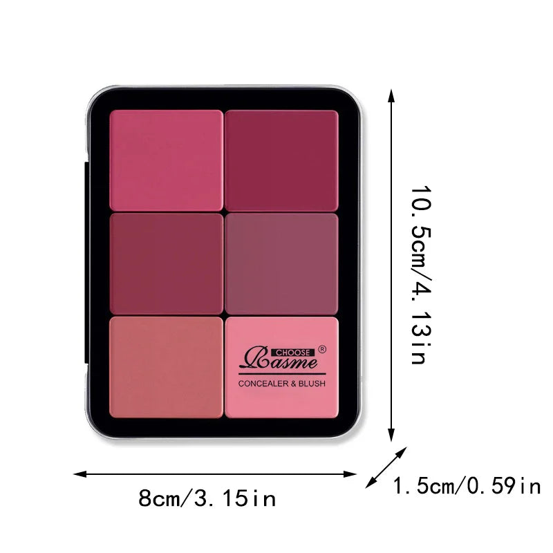 12-color concealer and blush palette Matte and highlight contour makeup rouge palette LadyShow.Store