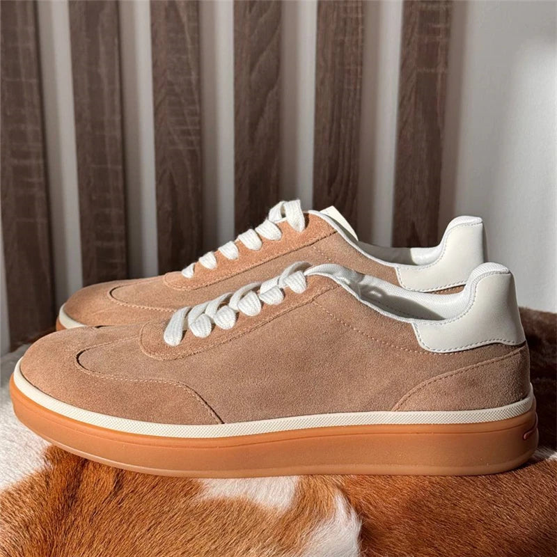 MORAZORA 2026 New Genuine Leather Shoes Women Sneakers Lace Up Spring Summer Fashion Platform Flats Ladies Casual Shoes Pi-Mart
