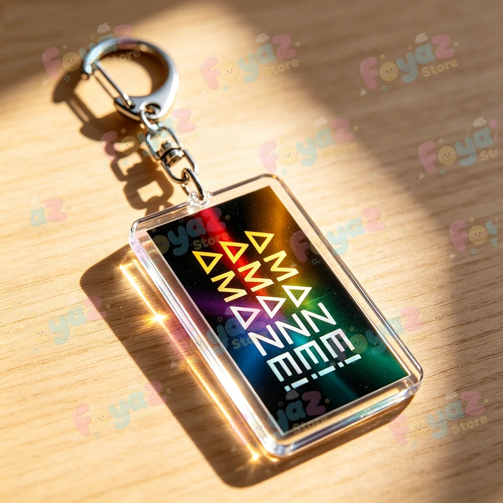 Rocky Amaze Amaze Keychains for Accessories Bag Charm Project Hail Mary Mission Crest Keyrings Jewelry Fans Gifts Pi-Mart