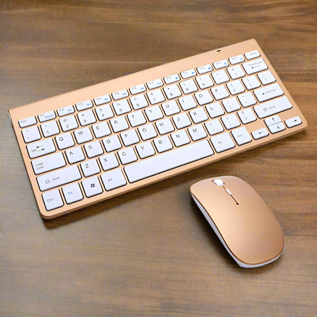 Wireless Portable Ultra Thin Keyboard and Mouse Set