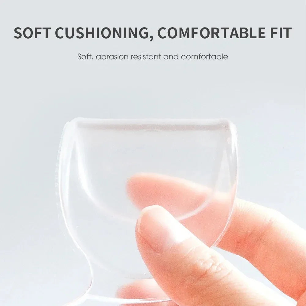 Soft Silicone Heel Grips Anti-Chafing Heel Protectors Cushion Pads for Women High Heels Comfortable Half Size Shoe Inserts LadyShow.Store