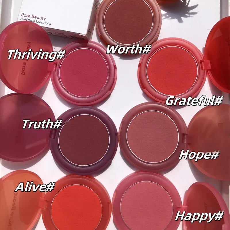 Rare Beauty New Product Frost-to-powder Mashed Potato Matte Air Cushion Blush Cream Liquid Blush Long-lasting Lipstick Lip Gloss Tri Light Beauty