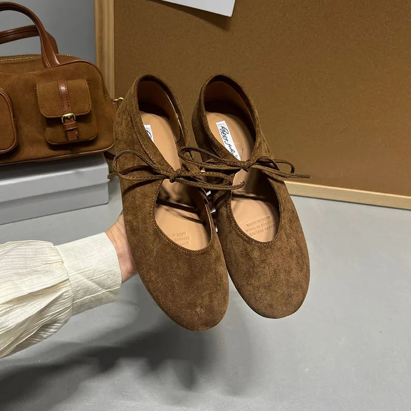 Fashion Butterfly-Knot  Women Flats With Shoes Casual Female Soft Footwear Round Toe Ladies Flats Slip On Shoes Pi-Mart
