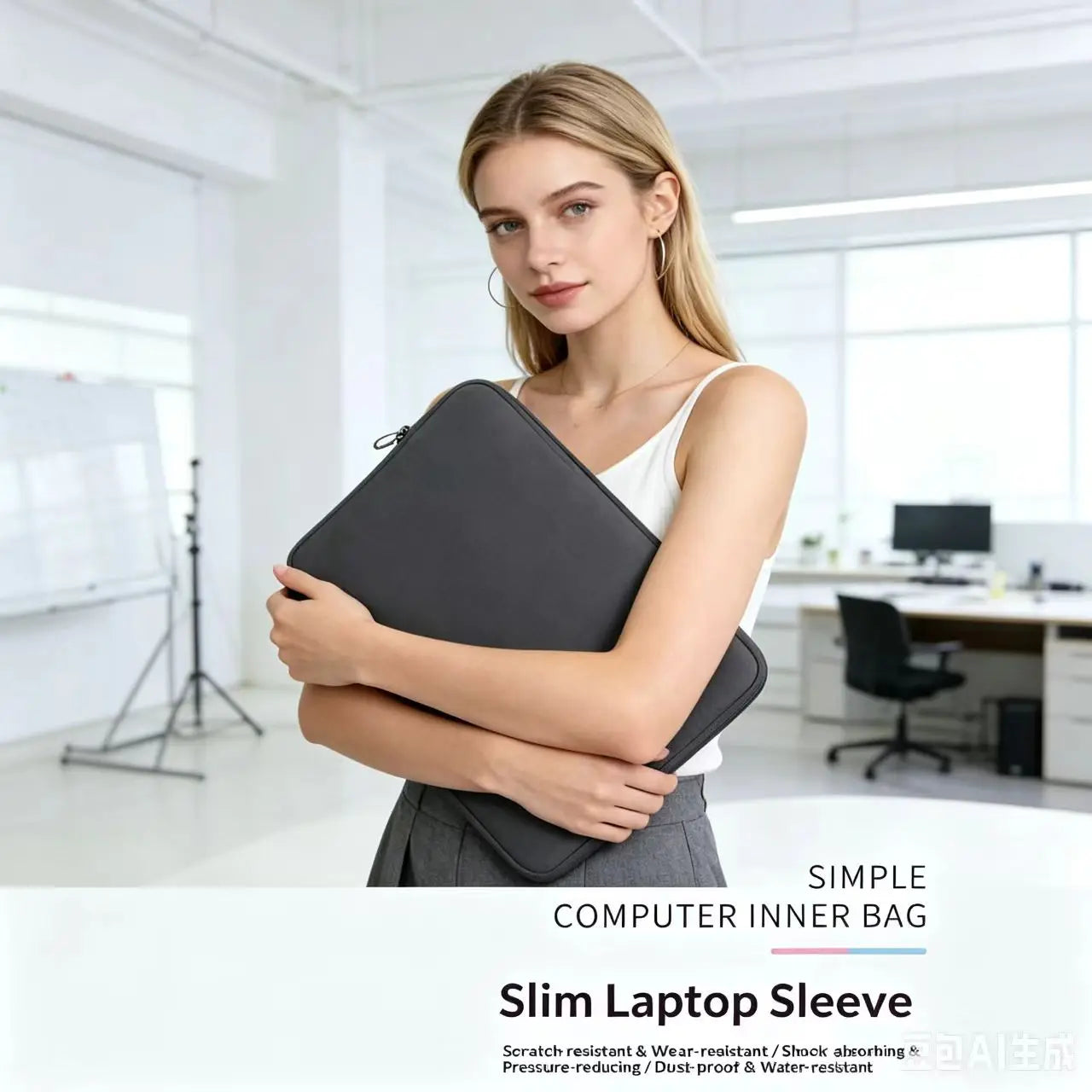 Laptop Inner Bag with Shock Resistant Foam Inner Bag 13-16 Inch MacBook Universal Portable Computer Bag Pi-Mart