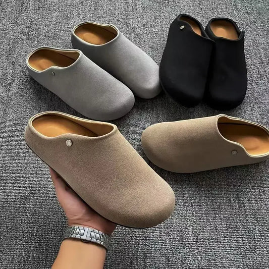 Unisex Closed Toe Mule Slippers Spring Autumn Slip On Soft Sole Casual Shoes for Outdoor Office Home Pi-Mart