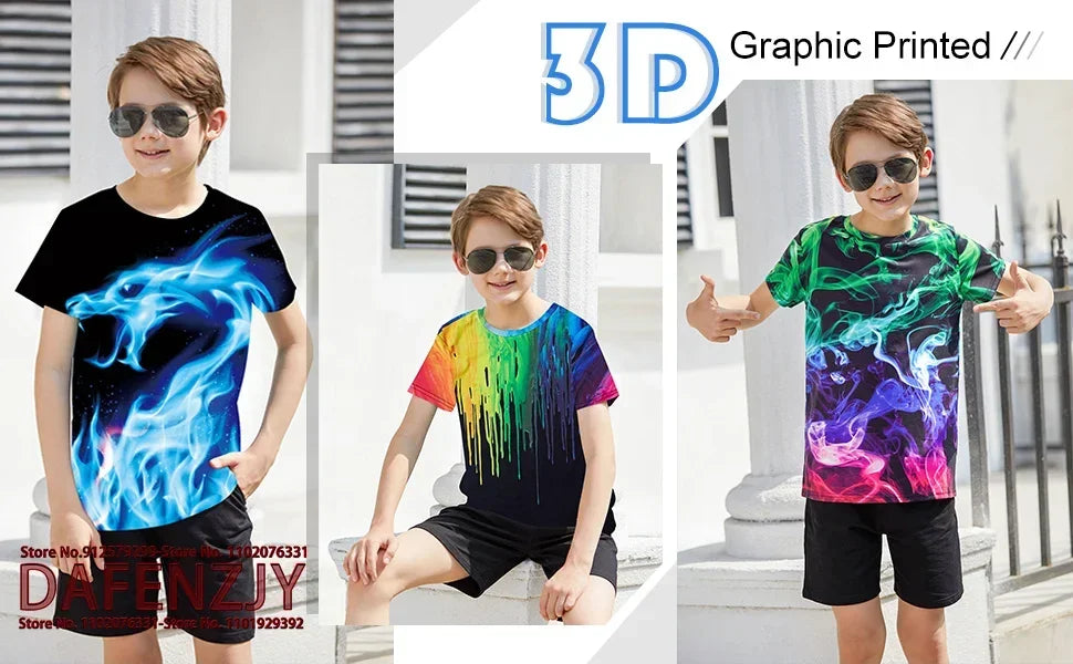 Gathering Novel Funny Men's 3D Printed Short-Sleeve T-Shirt - Crew Neck 3D Top Pi-Mart