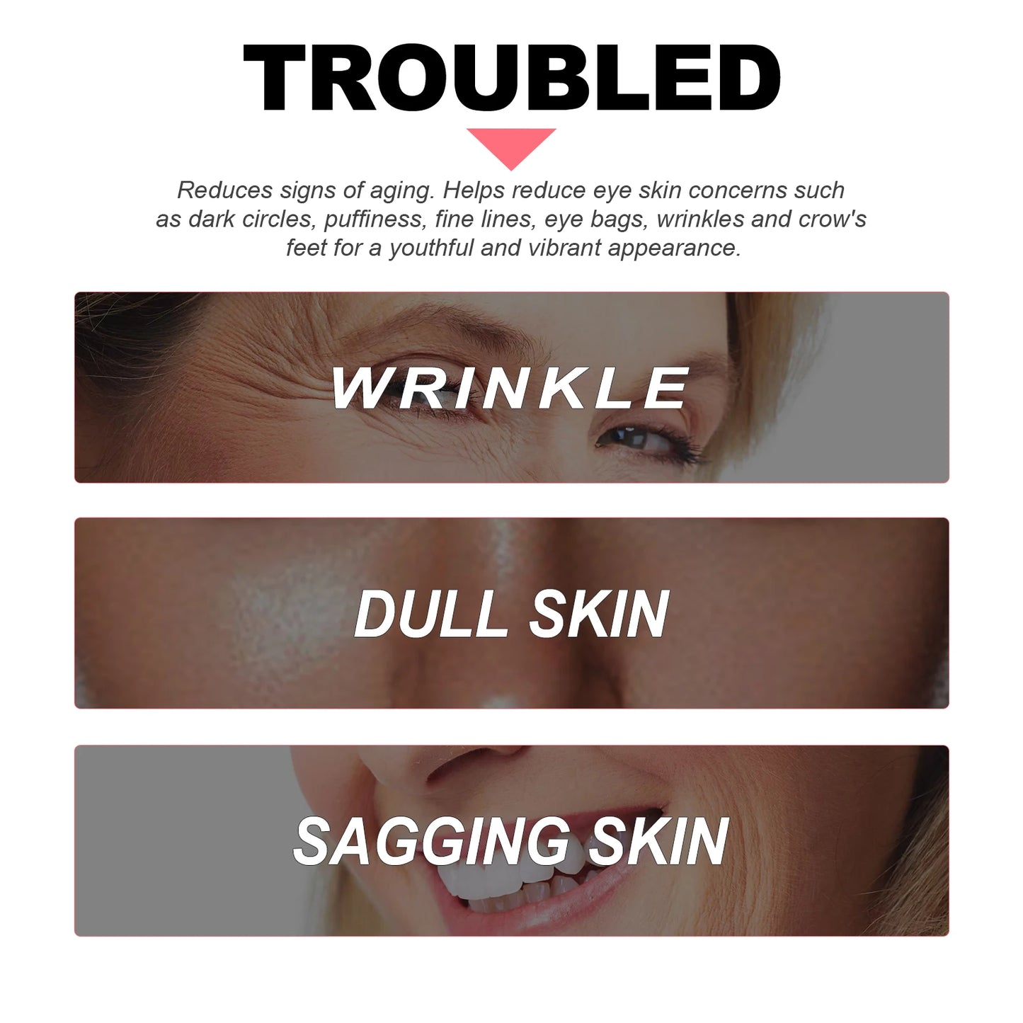Retinol Eye Cream Stick Lightening Dark Circles Anti-Puffiness Smooth Brightening Moisturizing Firming Under Eye Treatment Care Pi-Mart