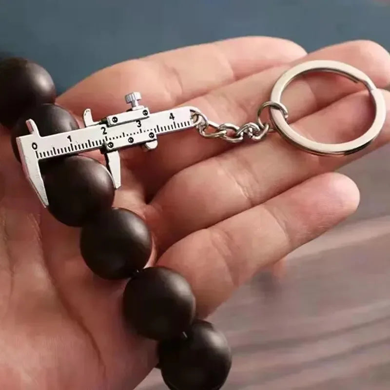 Mini vernier caliper bolso chaveiro ornamentos pequeno 3d móvel precisão medida ferramenta acessórios slider régua liga Pi-Mart