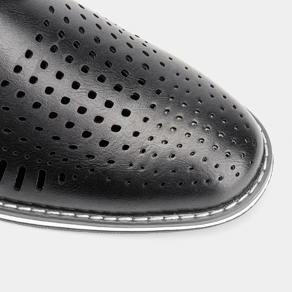 Leather loafer men fashion comfortable 2024 brand casual shoes men Pi-Mart