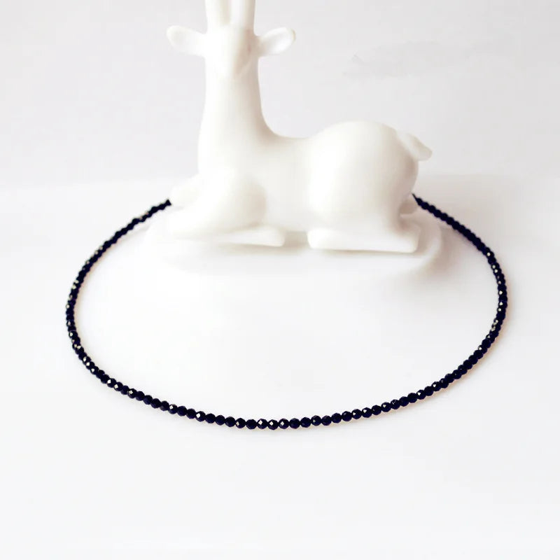 Fashion Brand Simple Black Beads Short Necklace Femme Ladies Choker For Women Party Jewelry Pi-Mart