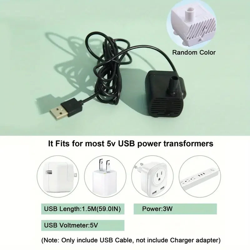 USB Electric Mute 1.2L Pet Water Fountain Automatic Cat Drink Bowl Filter Pet Drinking Dispenser Drinker For Cats Water Filter Pi-Mart