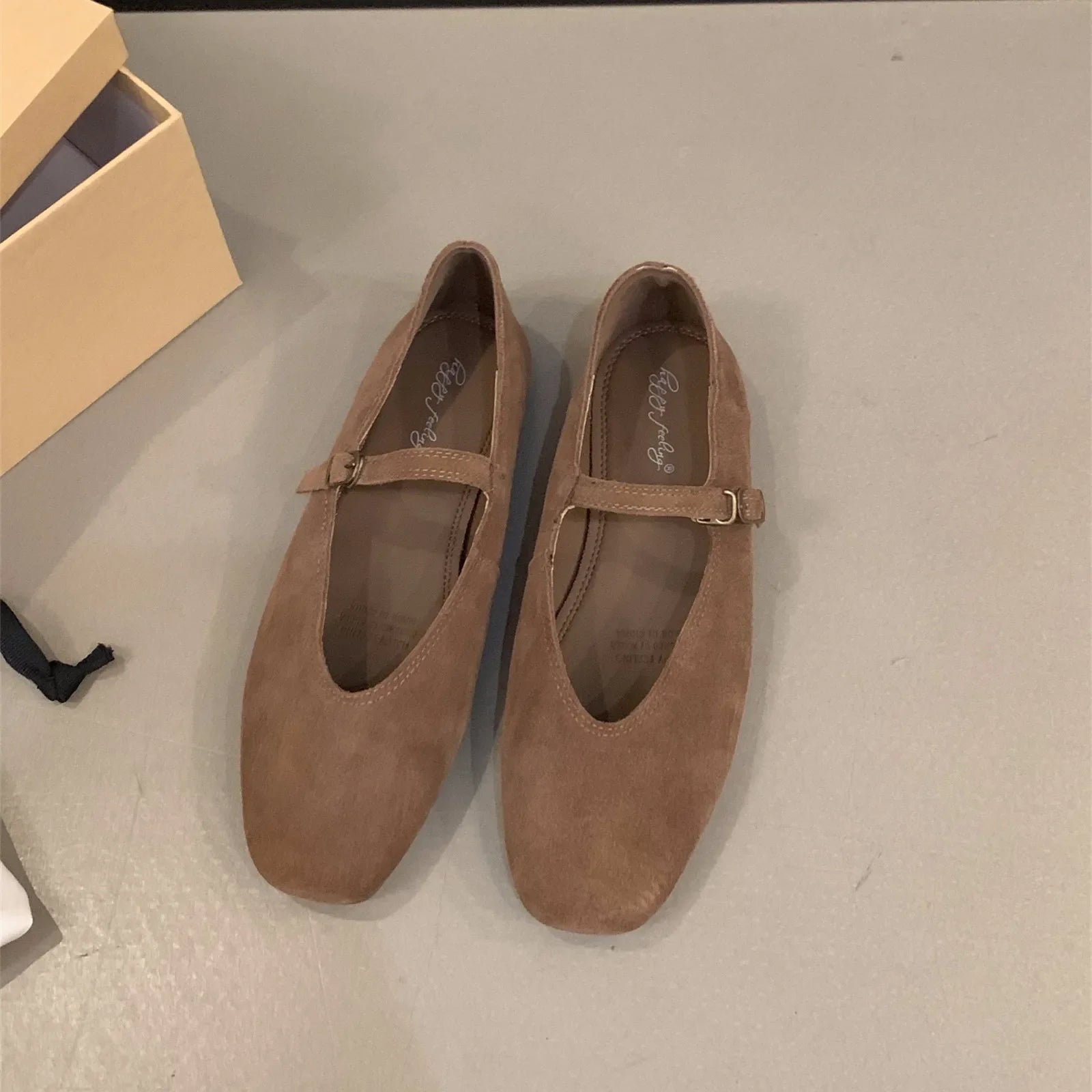 Bailamos 2024 Spring New Brand Women Flats Round Toe Shallow Slip On Ladies Casual Ballet Shoes Soft Leather Eelgant Dress Shoes LadyShow.Store